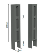 Colorbond Fence Screen topper SIDE FRAMES (Pair of 2) Colorbond Slat Extension,